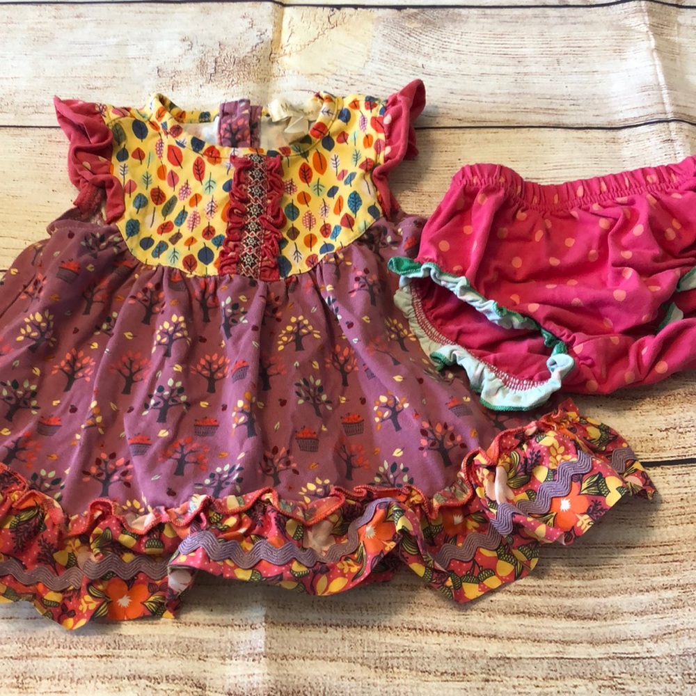 Matilda Jane dress with diaper cover